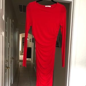 Long red Bailey 44 dress. Opening in mid back